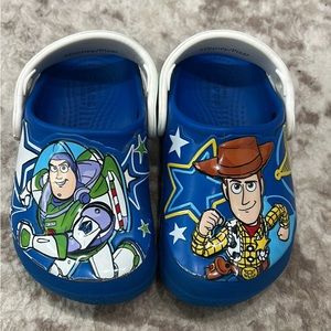 Crocs size toddler 8C Toy Story Buzz & Woody